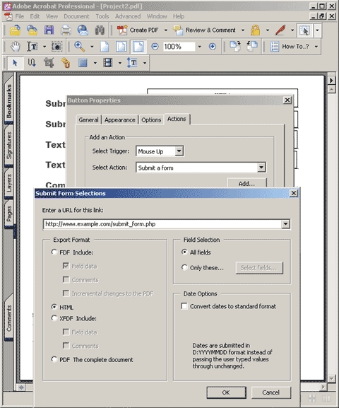 Multi-line text field option in Acrobat